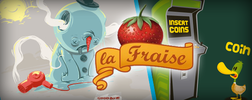 Image représentant différents T-shirts de "laFraise"